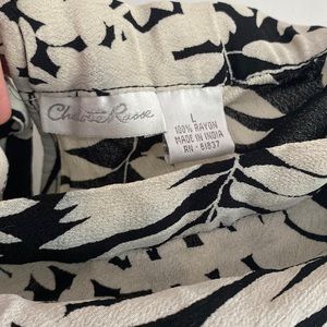 Black palm dress